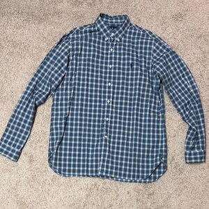 Ralph Lauren Blue Checkered Men's Shirt